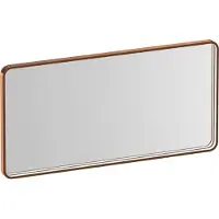 Brauer Sapphire Spiegel 100x50cm Rechthoekig Afgerond - Directe LED Verlichting - Geborsteld Koper - Aluminium, Glas - Rechthoekig - Spiegels, Badkamerspiegels - 8720724515629