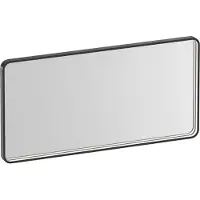 Brauer Sapphire Spiegel 100x50cm Rechthoekig Afgerond - Directe LED Verlichting - Geborsteld Gunmetal - Aluminium, Glas - Rechthoekig - Spiegels, Badkamerspiegels - 8720724515636