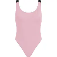 Calvin Klein Swimwear Badpak oudroze / zwart / wit