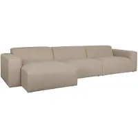 Zuiver Hoekbank Milka 4,5-Seater Left Cappuccino