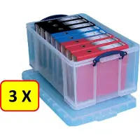 Really Useful Box 3 x Opbergbox * 64 liter * 71 x 44 x 31 cm