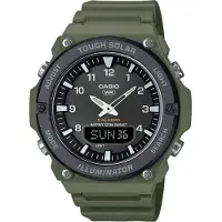 Casio Aq-s820 46.6mm 10atm Solar Quartz Analog-digital Horloge