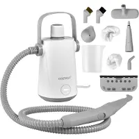 Costway Handstoomreiniger 1000 W en 300 ml watercapaciteit en 10 accessoiresets Steamshot Steam Cleaner stoomreiniger voor alles tapijten ramen bekleding badkamer grijs