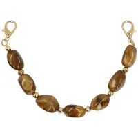 Manfield Olijfgroene bag charm | Maat adult