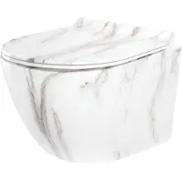 REA - Hangende Toiletpot - Carter Tornaldo Aiax Shiny - Wit - 49X37X32,5cm