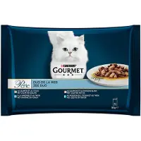 Gourmet Perle - Duo van Vis - Kattenvoer - 4 x 85 g