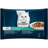 Gourmet Perle Kattenvoer Nat Zee Delicatesse In Saus 4 X 85 Gr