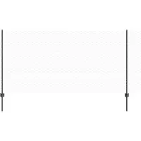 vidaXL zeshoekig gaasgek met palen 10 x 1,2 m PVC-Coated Staal Grijs