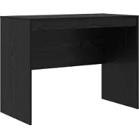 vidaXL Bureau Zwart Eiken 100 x 50 x 76 cm