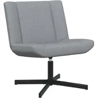 vidaXL Draaistoel Lichtgrijs 63 x 75 x 76 cm Stof