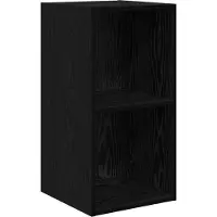 vidaXL Tv-meubelset 37 x 37 x 72 cm Zwart Eiken Bewerkt hout
