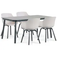 Lifestyle Garden Furniture Lifestyle Salina/Tavano 160 cm dining tuinset 5-delig