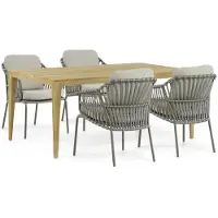 4 Seasons Outdoor Capalbio/Sentis 180 cm dining tuinset 5-delig