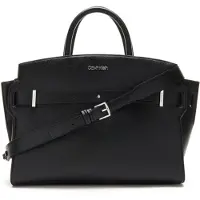 Calvin Klein Dames Zwarte Polyurethaan Handtas