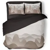 Eleganzzz Dekbedovertrek Micropercal Ripple Harmony - taupe 240x200/220cm