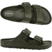 Holster Sundreamer vegan slides podologisch goedgekeurd slipper donker