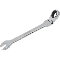 AWTOOLS - S-serie Sleutel - Met Ratelsysteem - Verstelbare Kop - 19mm - CrV Staal