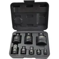AWTOOLS set van 8 slagmoersleutels, CrMo, zwarte uitvoering