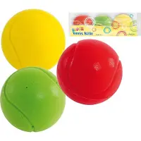 John zachte tennisballen set - 3 stuks - 70 mm - speelgoed tennis.
