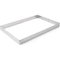 Hendi - Bakvorm - Roestvrijstalen Rechthoekig - 585x385x50mm - 1.5mm Dikte