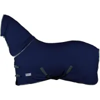 BASELINE Polar Combo Fleecedeken - Maat: 195 - Donkerblauw - Fleece