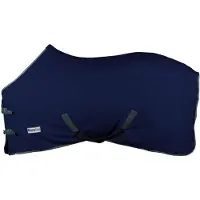 BASELINE Polar Fleecedeken - Paardendeken - Maat: 215 - Donkerblauw - Fleece