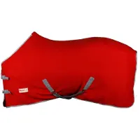 BASELINE Polar Fleecedeken - Paardendeken - Maat: 205 - Rood - Fleece