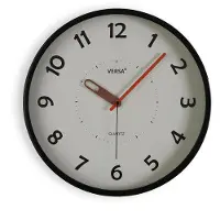 Versa Muurklok Versa Zwart Plastic 4 x 30 x 30 cm