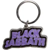 Rock Off Black Sabbath - Wavy Logo Bordered Sleutelhanger - Zilverkleurig - Ozzy Osbourne