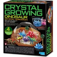 4M Wetenschap En Spel - Groei Kristallen - Dino Terrarium - 4 X Kristal 3 X Dinosaurus - 10 Jaar