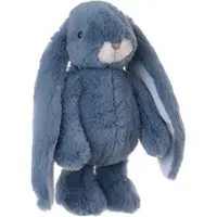 Bukowski pluche konijn knuffeldier - blauw - staand - 30 cm - Knuffel huisdieren