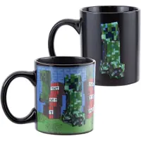 Paladone Minecraft Creeper Heat Change Mok – Officieel Gelicentieerde Kleurveranderende Beker met TNT‑Scene-