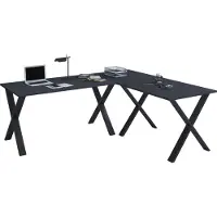 VCM Houten Bureau | Hoekbureau Plain | 220x220 | L Vorm Links of Rechts | Werktafel Plaat 80 cm Diep | Computertafel Kantoormeubilair - Lona X