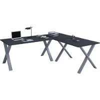 VCM Houten Bureau | Hoekbureau Plain | 160x160 | L Vorm Links of Rechts | Werktafelplaat 80 cm Diep | Computertafel Kantoormeubilair - Lona X