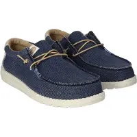 HeyDude Instappers Heren Blauw Katoen Maat 44