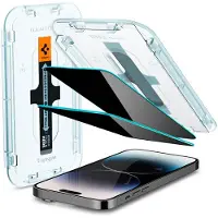 Spigen GLAStR Privacy EZ Fit Screenprotector + Applicator - 2-pack voor de Apple iPhone 14 Pro