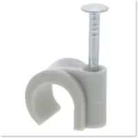 Q-Link Kabelclip | | 8 - 10 mm (20 stuks, Rond, Grijs)