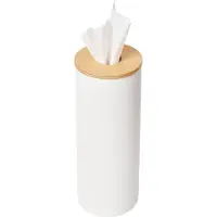 Yamazaki Tissuebox Rin Round White