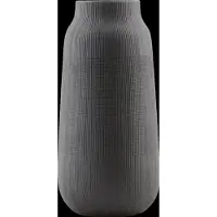 House Doctor - Groove Vaas - H35 cm - Zwart