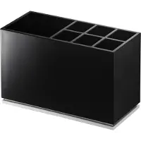 Yamazaki tandenborstelhouder - Zwart - Opbergboxen | Tandenborstelhouders voor in de badkamer