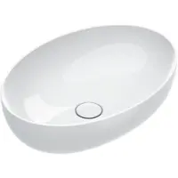 Catalano Sfera Opzetwastafel 60x42cm Ovaal - Glans Wit - Keramiek - 8059015194701 - Wastafels, Opzetwastafels
