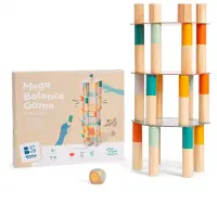 BS Toys Mega Balanstoren - stapeltoren - balans spel - mega groot speelgoed - educatief speelgoed - FSC hout - geschikt vanaf 6 jaar