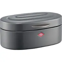 Wesco Single Elly Broodtrommel | 8,5 Liter | Metaal - Mat grafiet | Broodbewaardoos