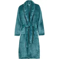 Good Morning Badjas Flanel Fleece Uni - petrol - XS/S