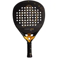 Black Crown Patron Gold Padelracket, goudkleurig, 355-370 gram. Goudkleurig, 355-370 gram