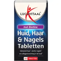 Lucovitaal Huid, Haar & Nagels met Biotine, Vitamine C & Zink, Voedingssupplement voor Volwassenen, Voor Huid, Haar en Nagels