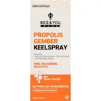 BEE&YOU Propolis Gember Keelspray - 30ml