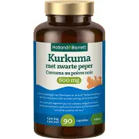Holland & Barrett Kurkuma met zwarte peper 600mg - 90 capsules