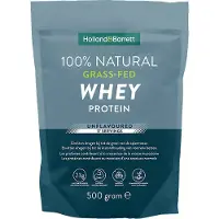 Holland & Barrett 1+1 gratis | 100% Natural Grass-Fed Whey Protein Unflavoured - 500g