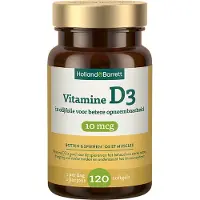 Holland & Barrett 1+1 gratis | Vitamine D3 In Olijfolie 10mcg - 120 softgels